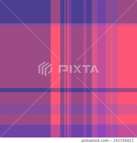 Throw tartan background vector, livingroom plaid textile check. Crossed texture fabric pattern seamless in red and indigo colors. Throw tartan background vector, livingroom plaid textile check. Crossed texture fabric pattern seamless in red and indigo colors. 142336821