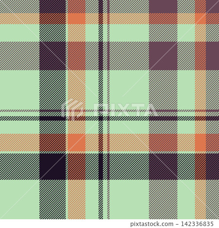 Detailed fabric pattern textile, 30s background tartan seamless. Folk texture vector check plaid in light and pink colors. Detailed fabric pattern textile, 30s background tartan seamless. Folk texture vector check plaid in light and pink colors. 142336835
