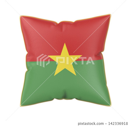 Pillow with the flag of Burkina Faso 142336918