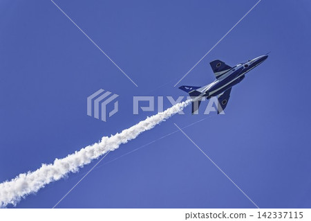 Blue Impulse aerobatic team at Matsushima Air Base conducts summer training in Higashimatsushima City, Miyagi Prefecture. Blue Impulse aerobatic team at Matsushima Air Base conducts summer training in Higashimatsushima City, Miyagi Prefecture. 142337115