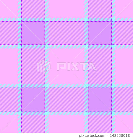 Sensual plaid textile texture, popular check pattern vector. Decorate background tartan fabric seamless in light and violet colors. Sensual plaid textile texture, popular check pattern vector. Decorate background tartan fabric seamless in light and violet colors. 142338018