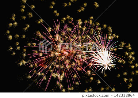 pyrotechnic, fireworks, colorful 142338964