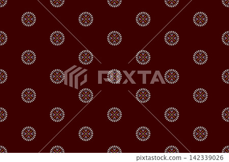 Ikat pattern seamless ,geometric ethnic pattern ,Tribal geometric seamless patterns, ethnic design, hipster backdrop, wallpaper Background, Design curtain, carpet ,fabric ,textile	 142339026