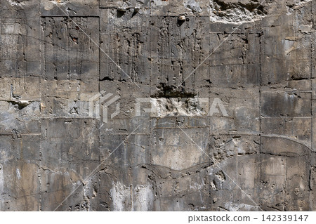 Weathered Concrete Wall Texture with Cracks and Damage Weathered Concrete Wall Texture with Cracks and Damage 142339147