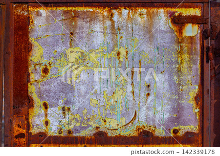 Abstract Rusted Metal Texture with Peeling Paint Abstract Rusted Metal Texture with Peeling Paint 142339178