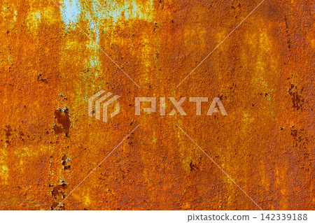 Rusty Metal Texture Background with Peeling Paint 142339188
