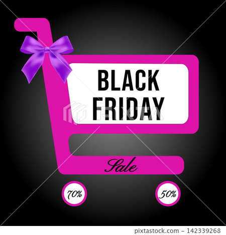 Black Friday Sale Tag with Bow Black Friday Sale Tag with Bow 142339268