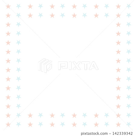 Simple star frame in pink and light blue Simple star frame in pink and light blue 142339342