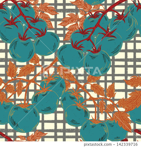 seamless pattern with tropical leaves seamless pattern with tropical leaves 142339716