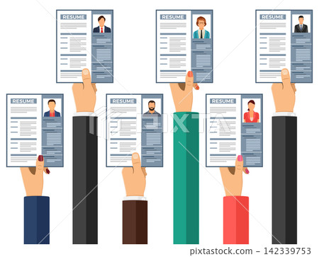 Job Agency Employment and Hiring Concept Job Agency Employment and Hiring Concept 142339753