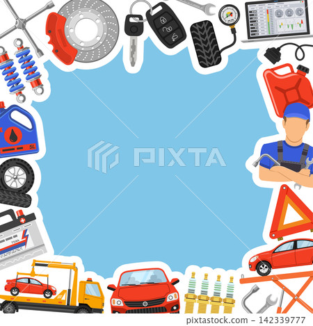 Car Service Frame Car Service Frame 142339777