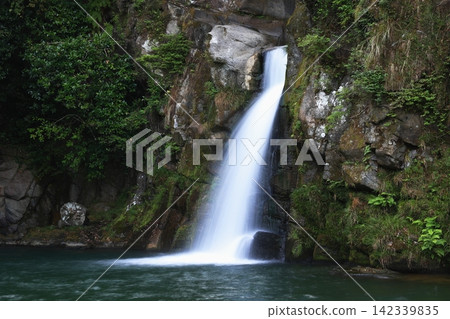 Landscape with a waterfall Landscape with a waterfall 142339835