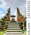 The beautiful split gate and staircase of Taman Ayun Temple, a World Heritage Site in Bali. 142340292