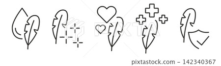 Sensitive skin cover icon set, organic cosmetic skin care ingredients for healthy and hydrated skin, sensitive skin label, logo, icon, sign, symbol Sensitive skin cover icon set, organic cosmetic skin care ingredients for healthy and hydrated skin, sensitive skin label, logo, icon, sign, symbol 142340367