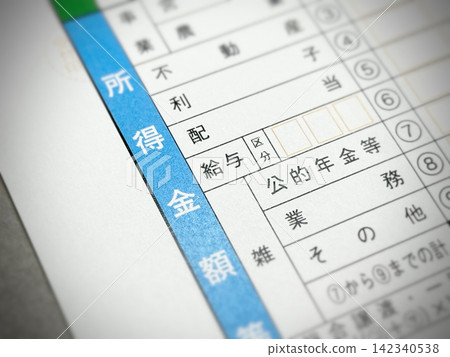 所得稅申報表中的「就業收入」部分 所得稅申報表中的「就業收入」部分 142340538
