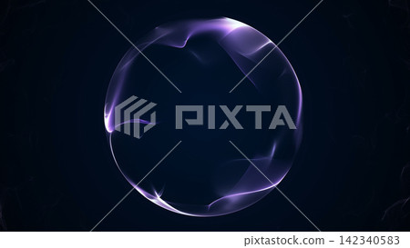 Soft purple translucent sphere on dark background, clean minimal abstract orb with elegant luminous gradients and futuristic appeal. Soft purple translucent sphere on dark background, clean minimal abstract orb with elegant luminous gradients and futuristic appeal. 142340583