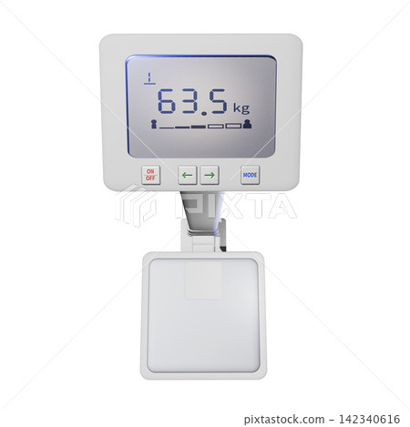 電子秤(商用)健康計插圖 - 透明背景 電子秤(商用)健康計插圖 - 透明背景 142340616
