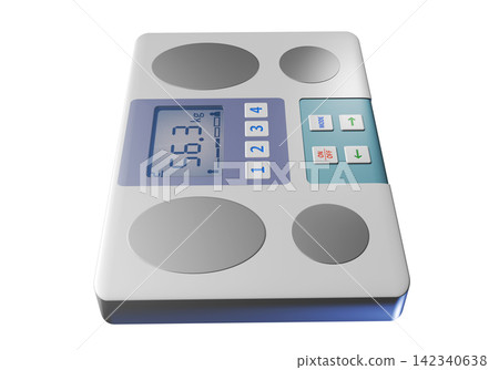 Illustration of a weighing scale (digital weighing scale) - transparent background Illustration of a weighing scale (digital weighing scale) - transparent background 142340638