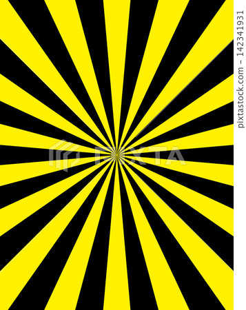 Yellow and black radiation Yellow and black radiation 142341931