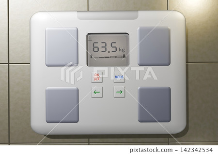 浴室秤插圖(電子秤) 浴室秤插圖(電子秤) 142342534