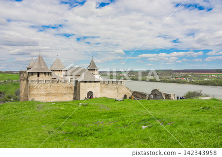 ancient church on the background of the sea ancient church on the background of the sea 142343958
