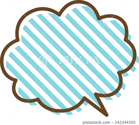 Individual speech bubble icons with patterns Individual speech bubble icons with patterns 142344305