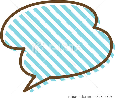 Individual speech bubble icons with patterns Individual speech bubble icons with patterns 142344306