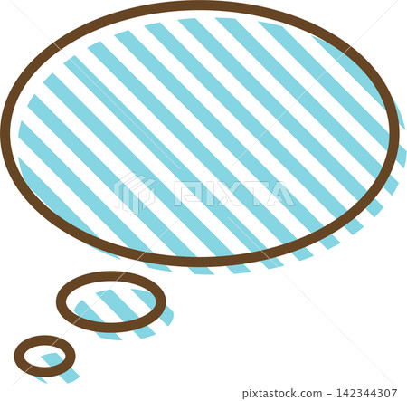 Individual speech bubble icons with patterns 142344307