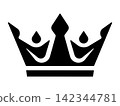 black crown icon without background 142344781
