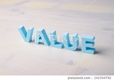 Business value, value creation and value proposition concept with 3D letters Business value, value creation and value proposition concept with 3D letters 142344792