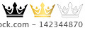 crown icon set without background 142344870
