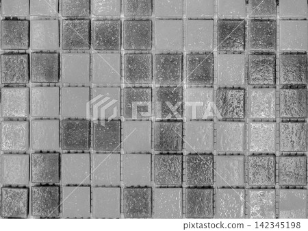 Grey ceramic tile abstract pattern mosaic texture background square backdrop structure gray Grey ceramic tile abstract pattern mosaic texture background square backdrop structure gray 142345198