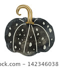 hand drawn style cute pumpkin 142346038