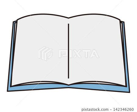 Book, open book, spread pages, reading, books, studying, learning, library, page, simple illustration Book, open book, spread pages, reading, books, studying, learning, library, page, simple illustration 142346260