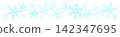 Watercolor snowflakes 142347695
