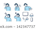 A set of women who look sick 142347737