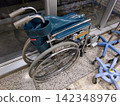 Folded wheelchair 142348976