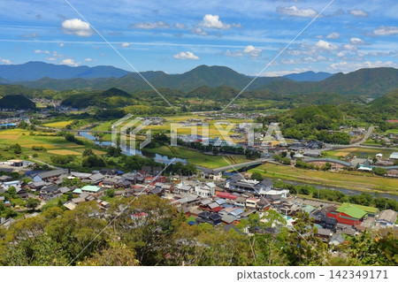 從川五森城遺址眺望松野市景(朝松丸站方向)。 從川五森城遺址眺望松野市景(朝松丸站方向)。 142349171