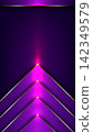 Luxury purple and gold chevron background with glowing neon arrows showing upward growth performance progress and dynamic geometric futuristic abstract concept, mobile wallpaper 142349579