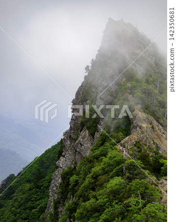 The majestic mountain scenery of Mt. Ishizuchi, perfect for use as a background in flyers and advertisements. The majestic mountain scenery of Mt. Ishizuchi, perfect for use as a background in flyers and advertisements. 142350681