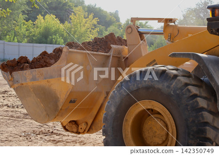 tractor operator at work tractor operator at work 142350749