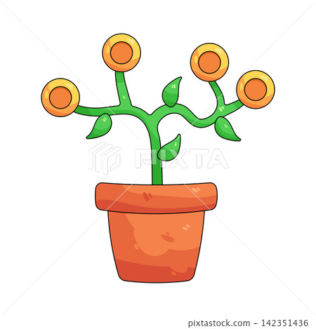 Illustration of investment Illustration of investment 142351436