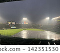 雨中的阪神甲子園體育場 142351530