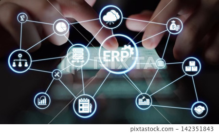ERP enterprise resource planning system Funnel ERP enterprise resource planning system Funnel 142351843