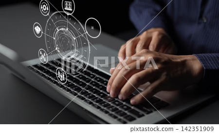 People networking and digital community building with connection icons Funnel People networking and digital community building with connection icons Funnel 142351909