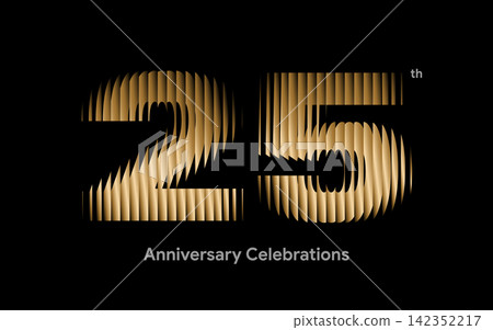 Anniversary logo or emblem design for event. Anniversary logo or emblem design for event. 142352217