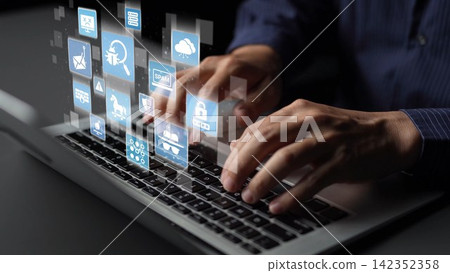 Virus and Malware Protection for Cybersecurity Funnel Virus and Malware Protection for Cybersecurity Funnel 142352358