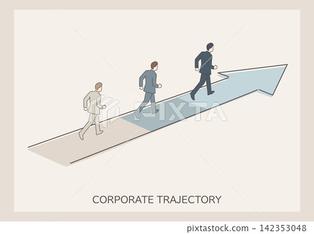 Arrow, running, businessman, isometric, success, growth, development process, goal achievement, design, illustration, material Arrow, running, businessman, isometric, success, growth, development process, goal achievement, design, illustration, material 142353048