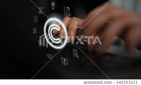 Copyright protection and intellectual property rights concept Marrow 142353121