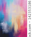 Oil painting-style abstract background material usable for interior and graphic design. 142353186